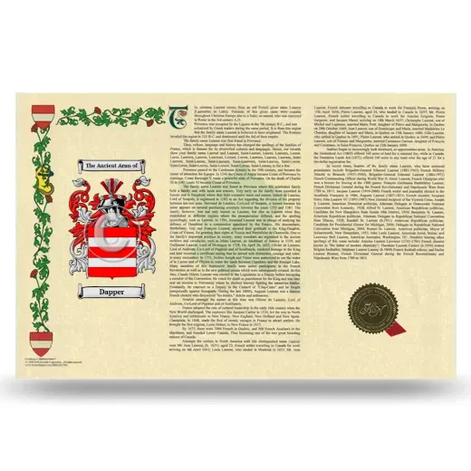 Dapper Armorial History Landscape Style