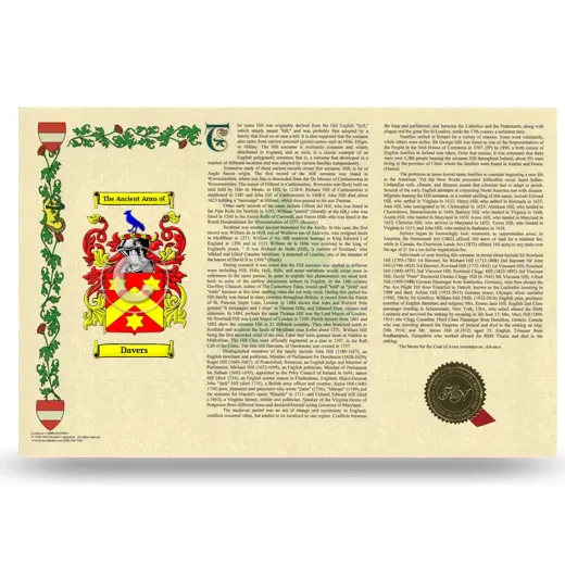 Davers Armorial History Landscape Style
