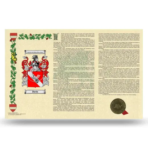 Davis Armorial History Landscape Style