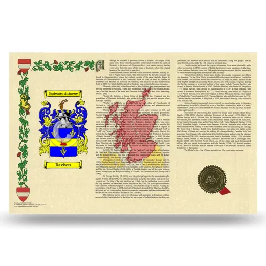 Davison Armorial History Landscape Style