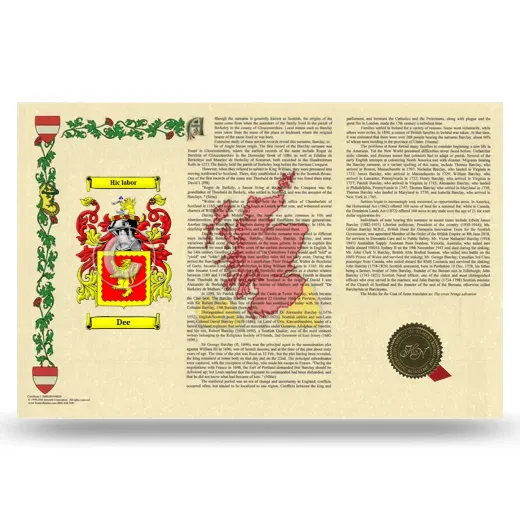 Dee Armorial History Landscape Style