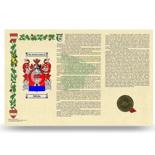 Del rio Armorial History Landscape Style