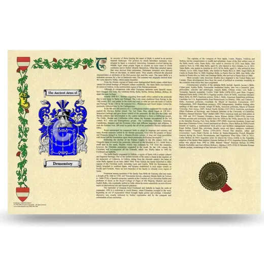 Demontoy Armorial History Landscape Style