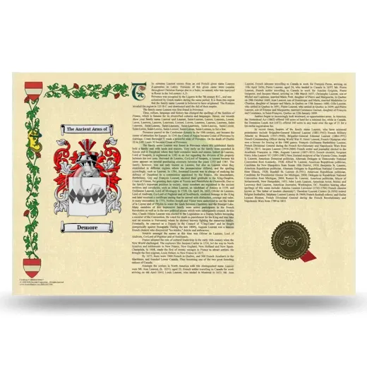 Demore Armorial History Landscape Style