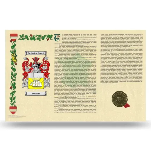 Denaut Armorial History Landscape Style
