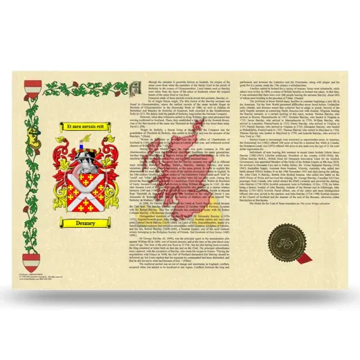 Denney Armorial History Landscape Style