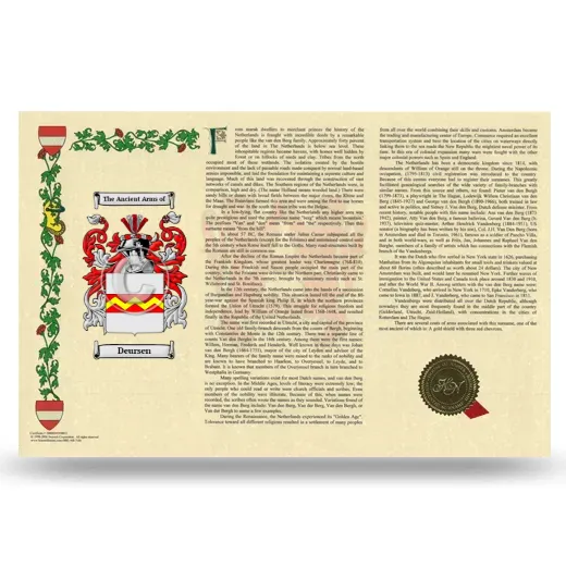 Deursen Armorial History Landscape Style