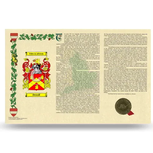 Dewolf Armorial History Landscape Style