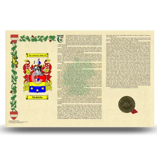 Diedrichs Armorial History Landscape Style
