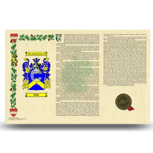 Diele Armorial History Landscape Style