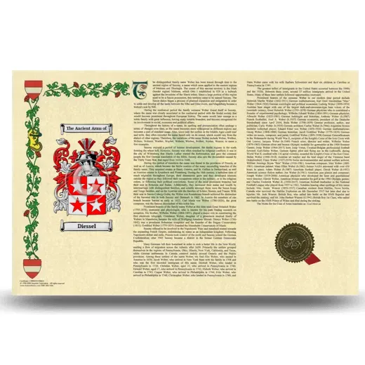 Diessel Armorial History Landscape Style