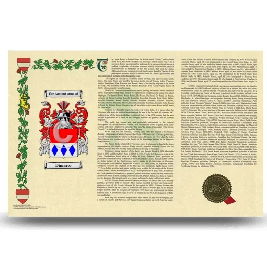 Dimarco Armorial History Landscape Style