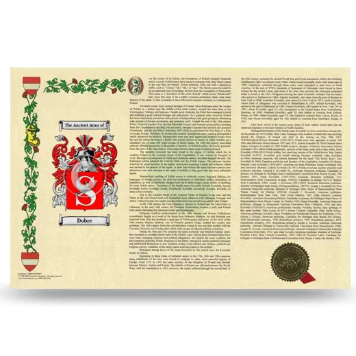 Dobre Armorial History Landscape Style