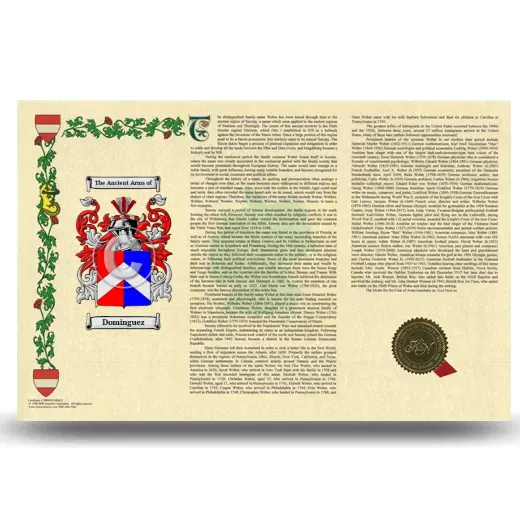 Dominguez Armorial History Landscape Style