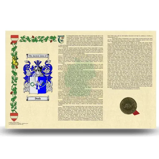 Dosh Armorial History Landscape Style