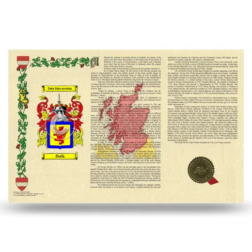 Doth Armorial History Landscape Style