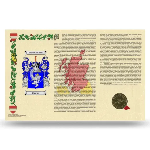 Dowler Armorial History Landscape Style