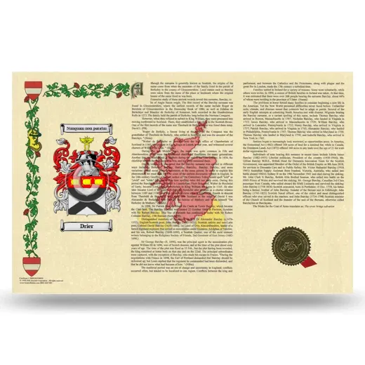 Drier Armorial History Landscape Style