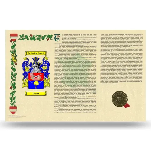 Ducas Armorial History Landscape Style