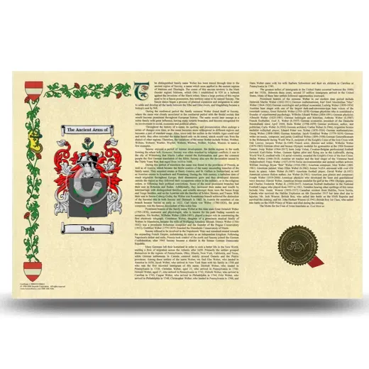 Duda Armorial History Landscape Style