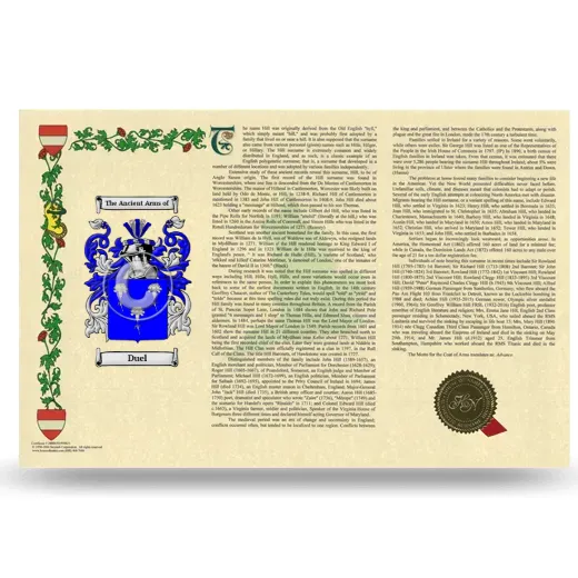 Duel Armorial History Landscape Style