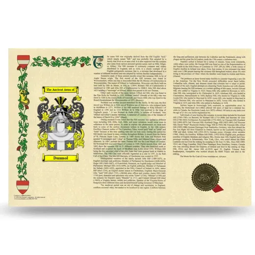 Dunmol Armorial History Landscape Style