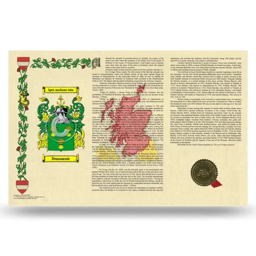 Dunsmuir Armorial History Landscape Style