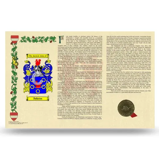 Dykstra Armorial History Landscape Style