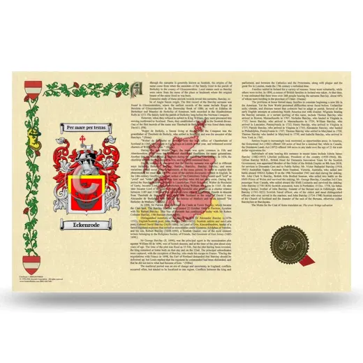 Eckenrode Armorial History Landscape Style