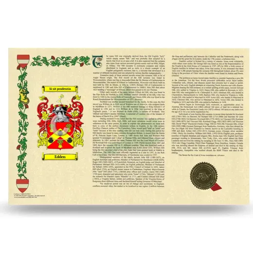 Edden Armorial History Landscape Style