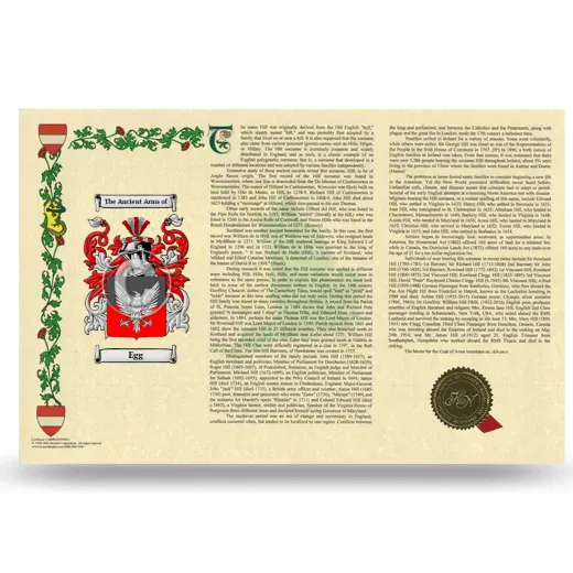 Egg Armorial History Landscape Style