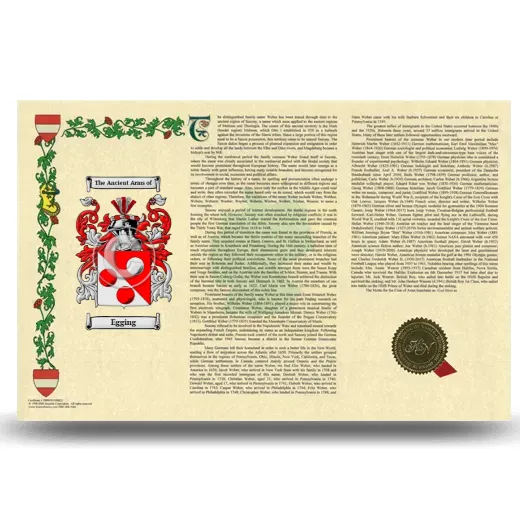 Egging Armorial History Landscape Style