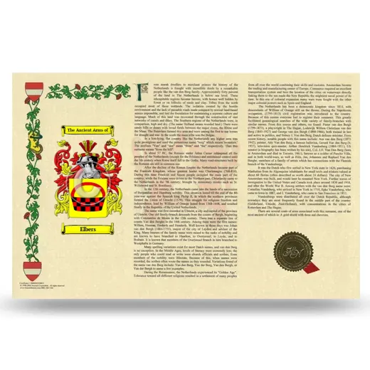 Elbers Armorial History Landscape Style