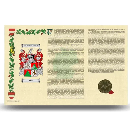 Enk Armorial History Landscape Style