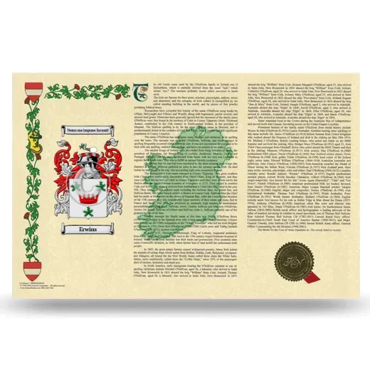Erwins Armorial History Landscape Style