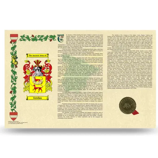 Estefan Armorial History Landscape Style