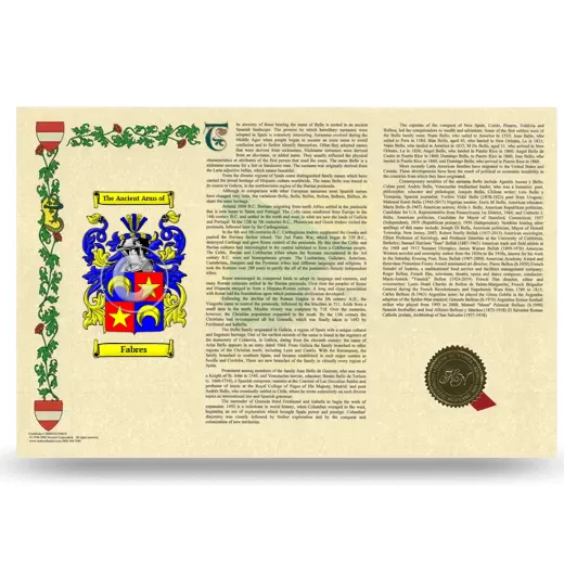 Fabres Armorial History Landscape Style