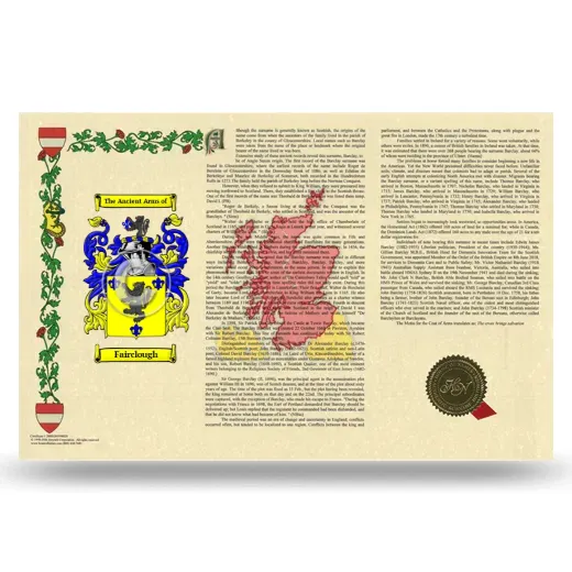 Fairclough Armorial History Landscape Style