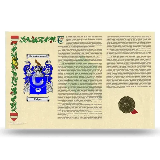Falque Armorial History Landscape Style