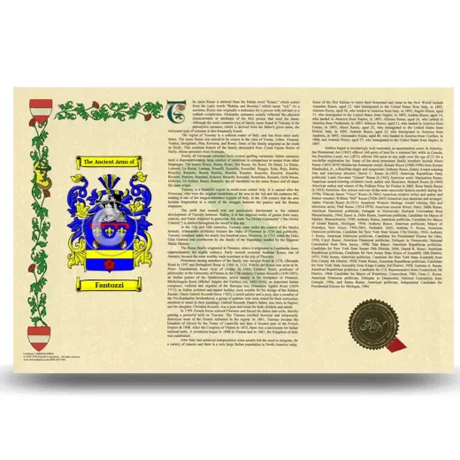 Fantozzi Armorial History Landscape Style