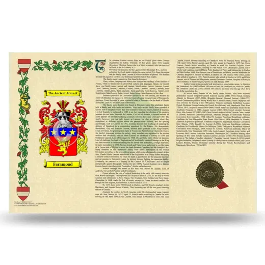 Faramond Armorial History Landscape Style