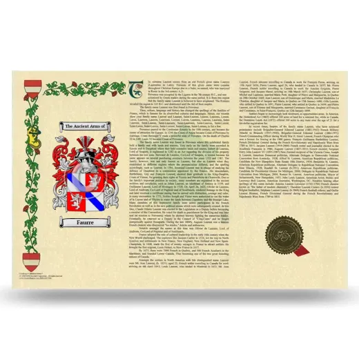 Faurre Armorial History Landscape Style