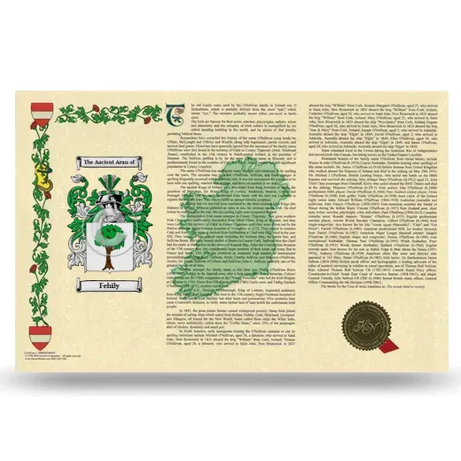 Fehily Armorial History Landscape Style