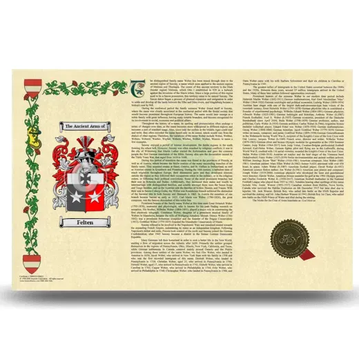 Felten Armorial History Landscape Style