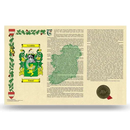 Ferral Armorial History Landscape Style