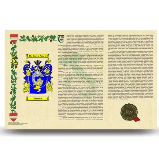 Ferrero Armorial History Landscape Style