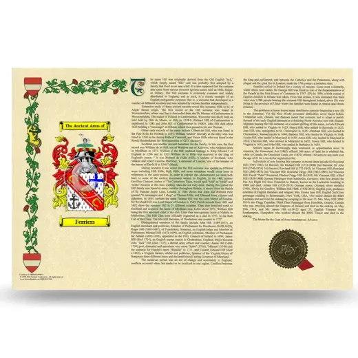 Ferriers Armorial History Landscape Style