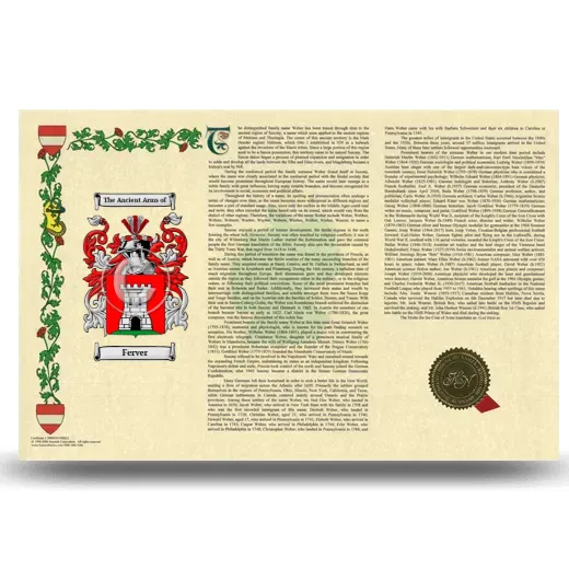 Ferver Armorial History Landscape Style