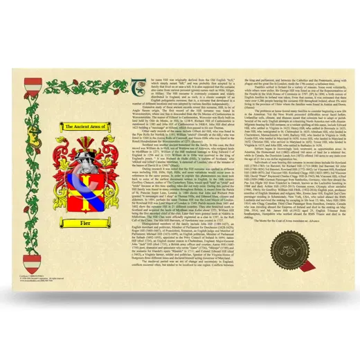 Fier Armorial History Landscape Style