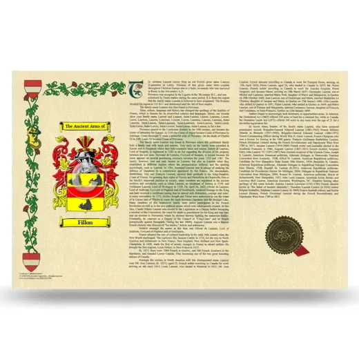 Fillon Armorial History Landscape Style